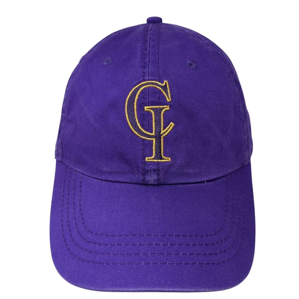 CI Slideback Hat Purple One Size Embroidered Letters 6 Panel Cobra